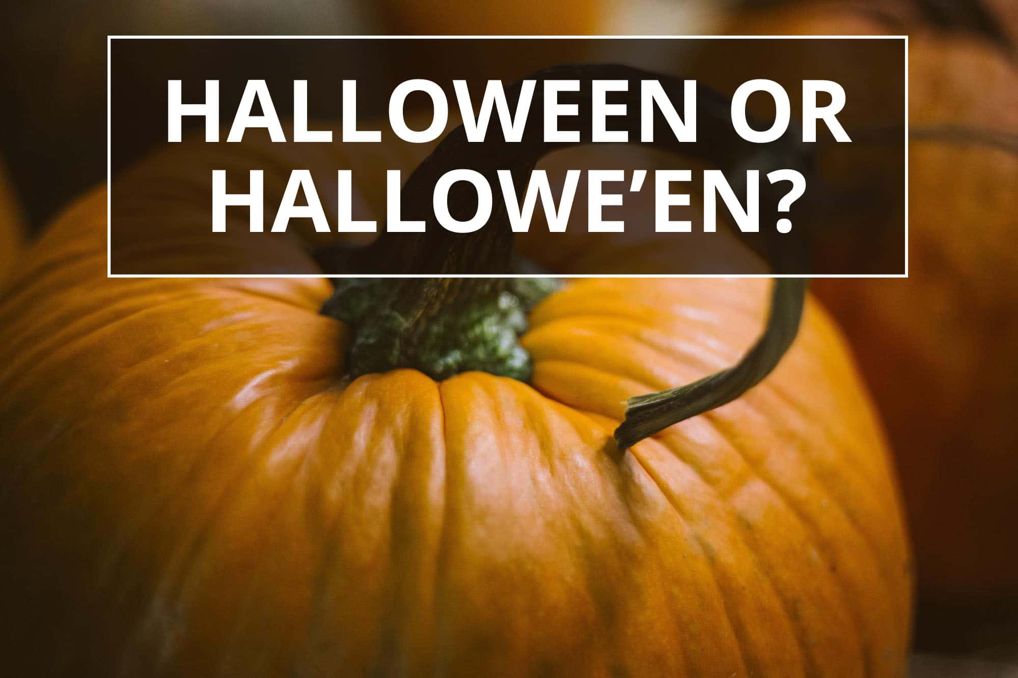 Q&A: Halloween or Hallowe'en? | Australian Writers' Centre blog