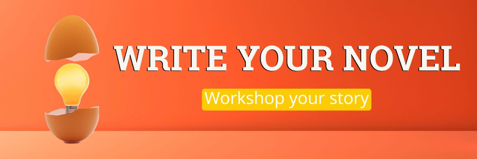 Artwork for Write Your Novel program at Australian Writers' Centre.